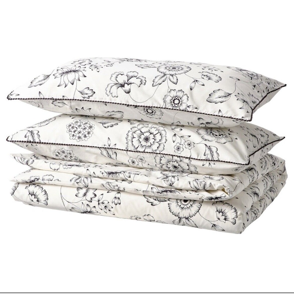 IKEA JUNGFRUNÄVA Duvet Cover And Pillowcase, Full/ Queen (605.467.38) NEW